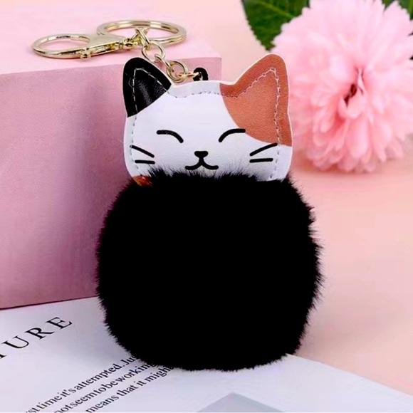 Accessories - FLUFFY! Calico Cat Bag Charm